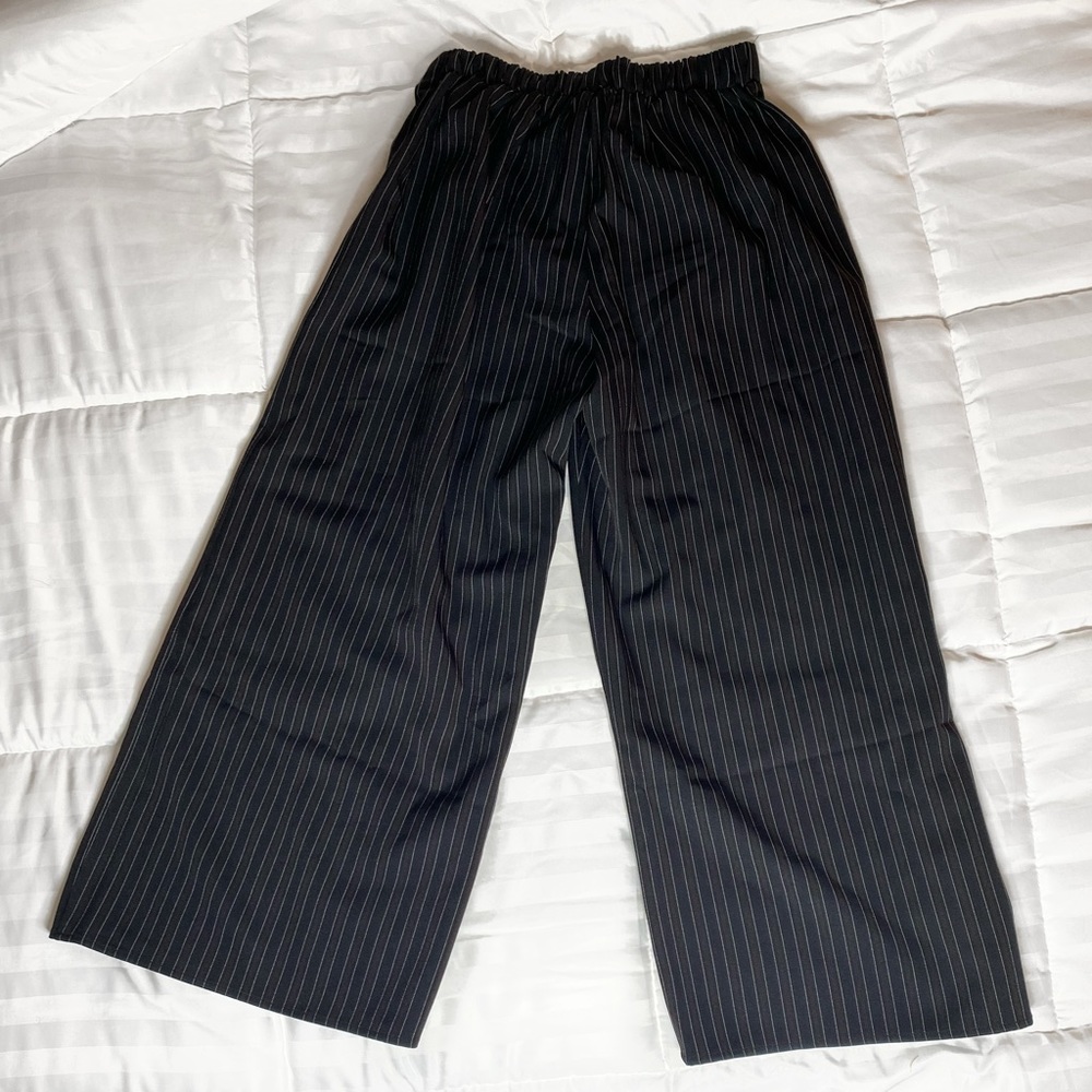 Black Gaucho Pans w/ white pinstripes
